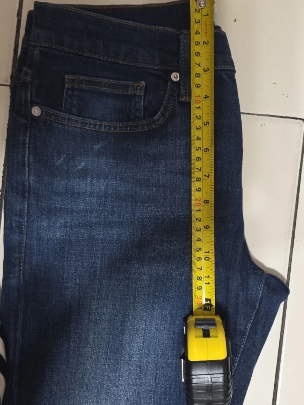 FRAME Mens L’Homme Slim Jeans - Size 31 - Baltic Dark Blue - Excellent Condition